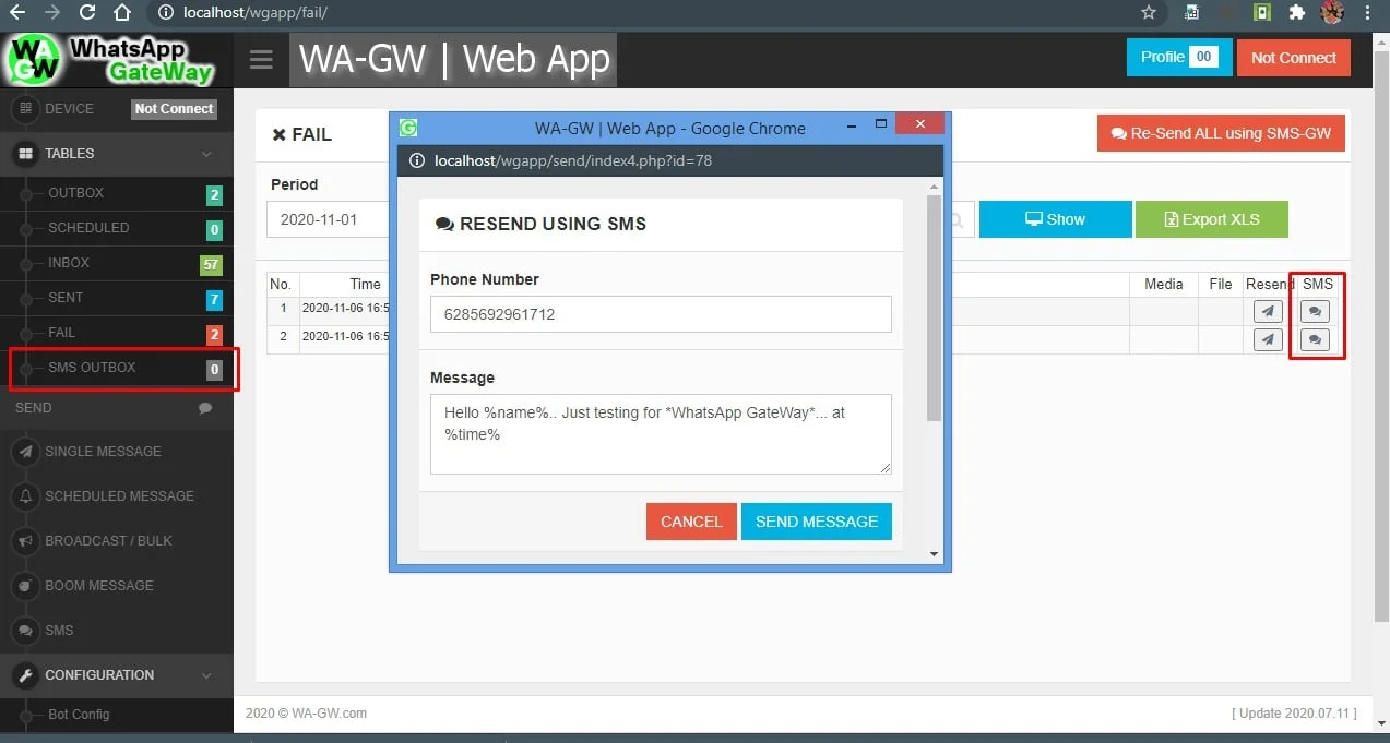 WA-GW | WhatsApp and SMS GateWay (Bulk and Chatbot) with SaaS Support — screenshot 4
