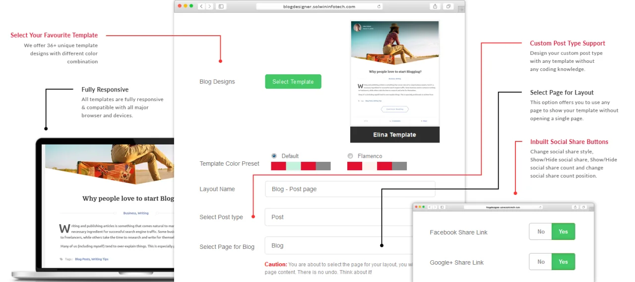 Blog Designer Pro for WordPress — screenshot 1