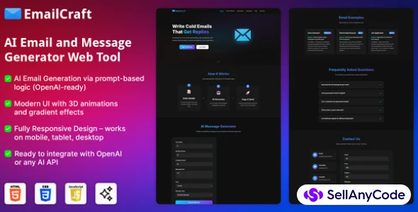 AI Email and Message Generator Web Tool