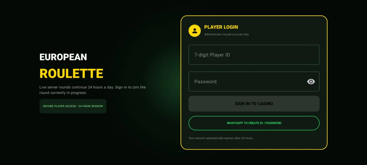 European Roulette Social Casino Android App with PHP Admin Panel — screenshot 2