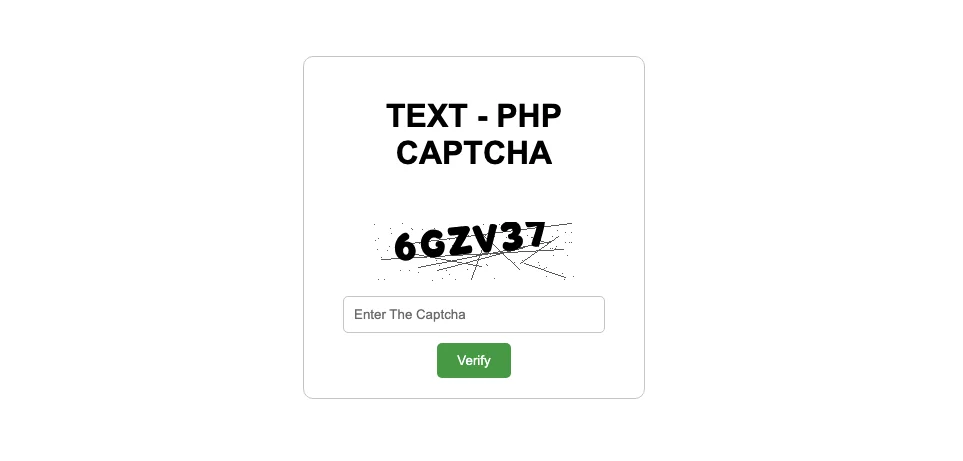 Secure PHP Captcha — screenshot 2