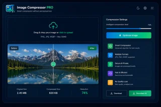 Image Compressor Pro Smart JPG PNG WEBP Optimizer Tool