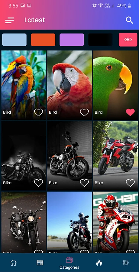 Android Wallpapers App (HD, Full HD, 4K, Ultra HD Wallpapers) — screenshot 3