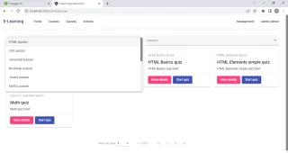 E-Learning Web Application Using Asp.net Core Web API and Angular