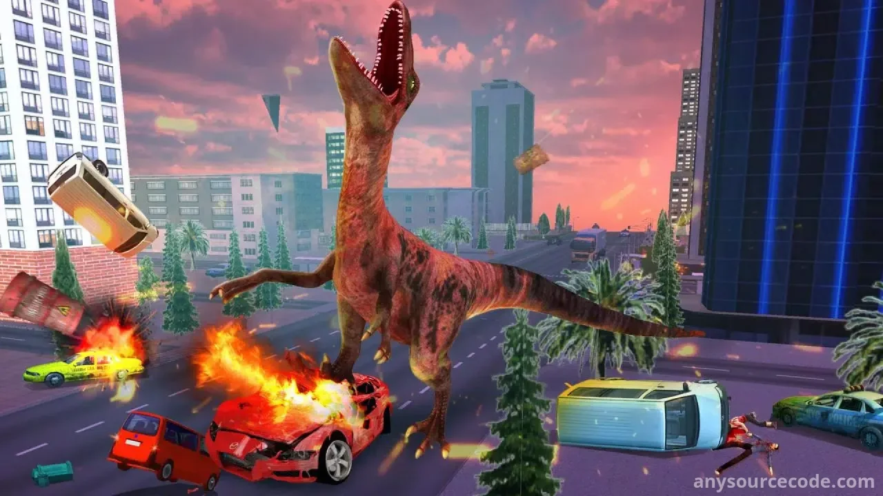 Angry Dinosaur Simulator — screenshot 1