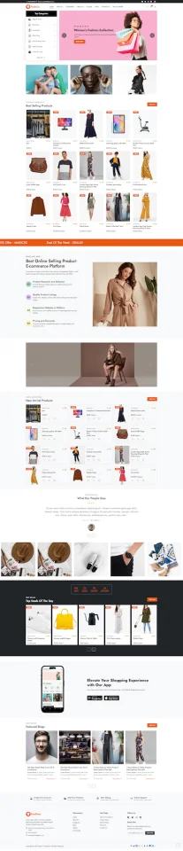 FashionHub SaaS - eCommerce Website Builder for Seamless Online Business — screenshot 1