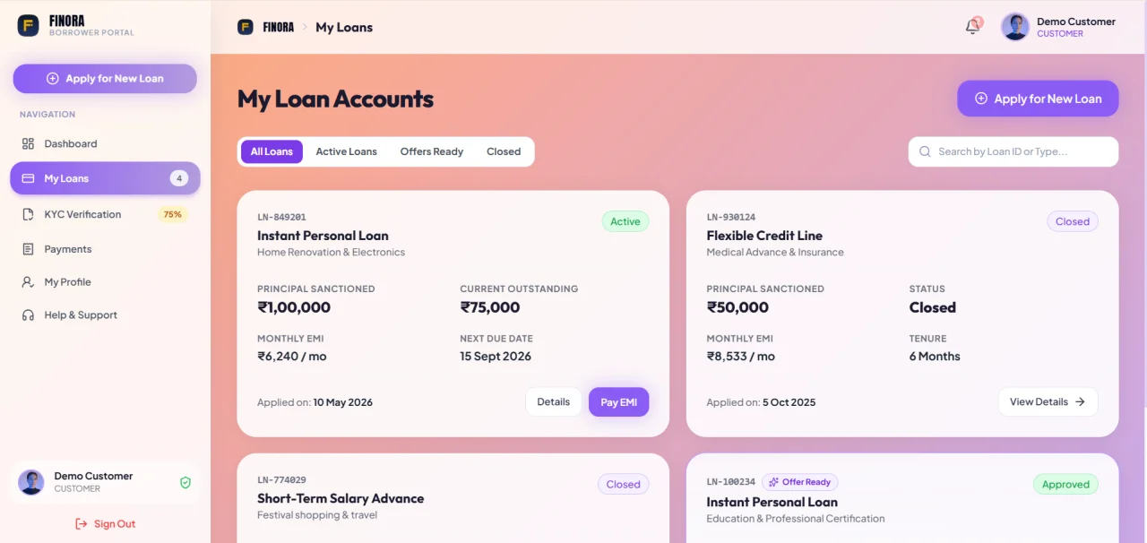 Finora - Complete Loan Management & Digital Lending — screenshot 4