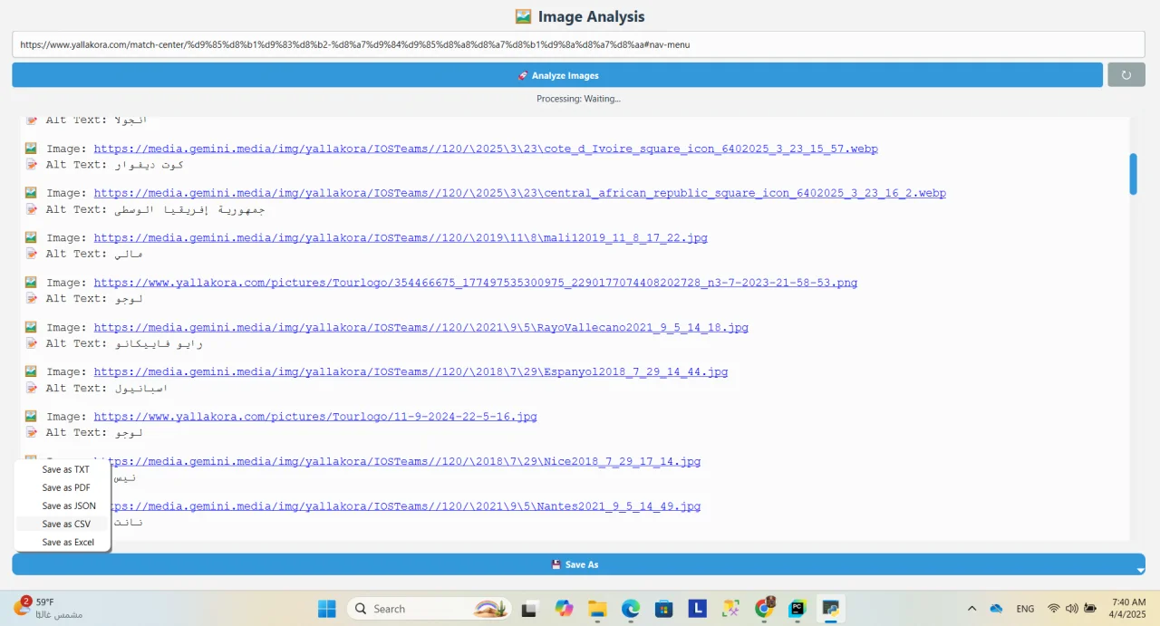 Web Image Analyzer — screenshot 3