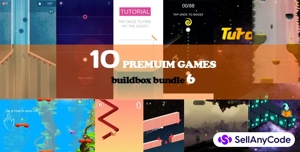 Buildbox Bundle 6 - 10 Premuim Games Templats — cover