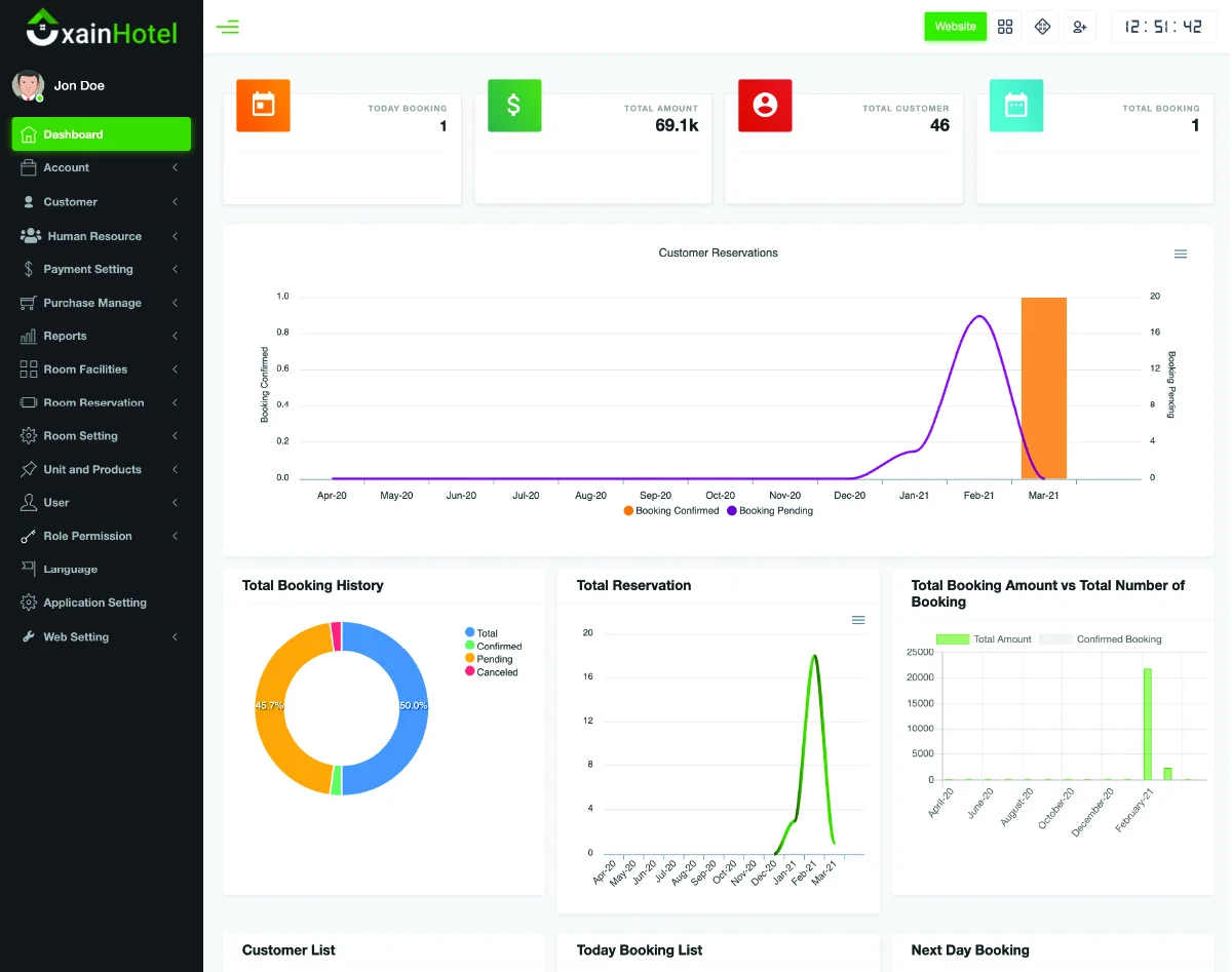 Hotel Management System with Website — screenshot 5