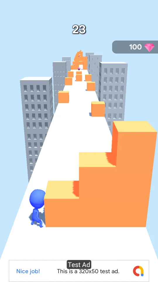 Mini Runner 3D (Unity+AdMob+Hypercasual+Android) — screenshot 4