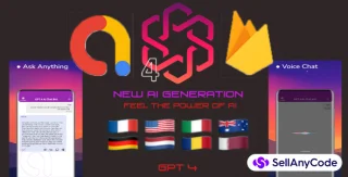 Chat GPT AI: Chat & Voice with AdMob (Rewarded, Banner, Intertitial)