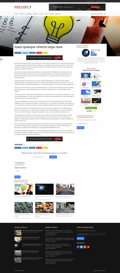 PressFly - Monetized Articles System — screenshot 2