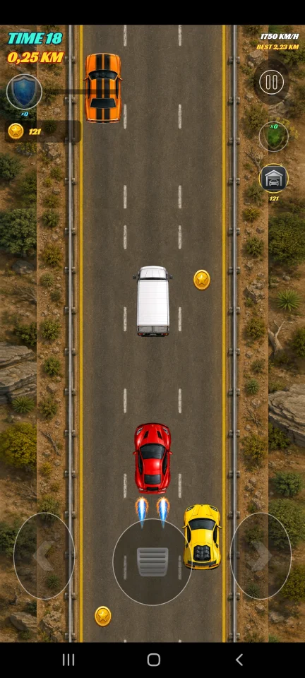 Car Rush - Android Racing Game Source Code with AdMob and Leaderboard — screenshot 2