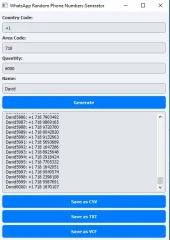 WhatsApp Phone Numbers Generator
