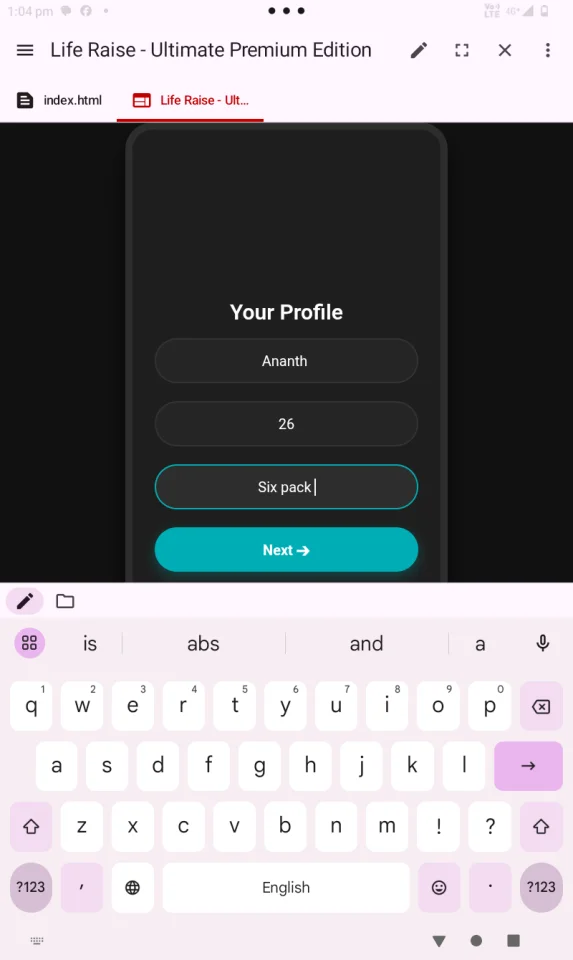 Life Raise - Ultimate Premium Health AI Template — screenshot 3