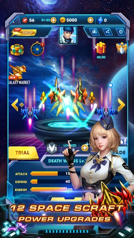Galaxy Shooter – Skyforce Game Template – Sky Force 2018 – Space Squadron — screenshot 4