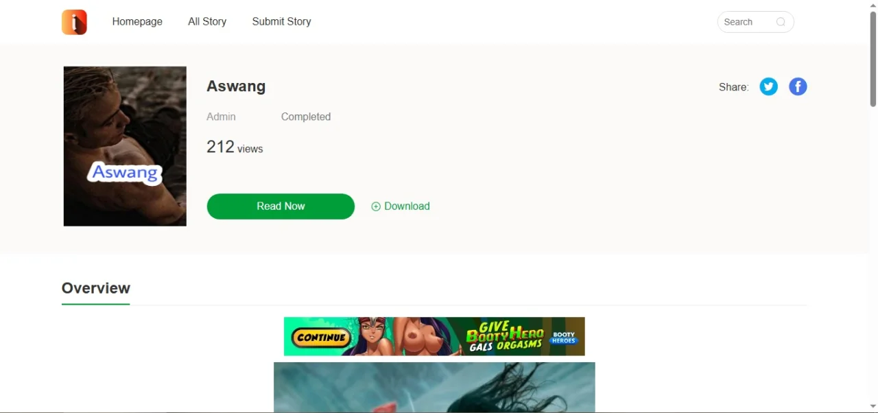 Web Ebook Like Wattpad — screenshot 1