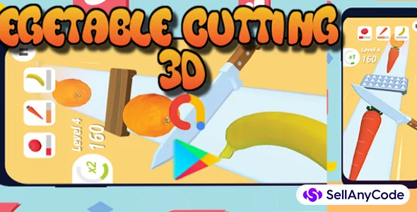 Vegetable Cutting 3D with Optimized AdMob Ads