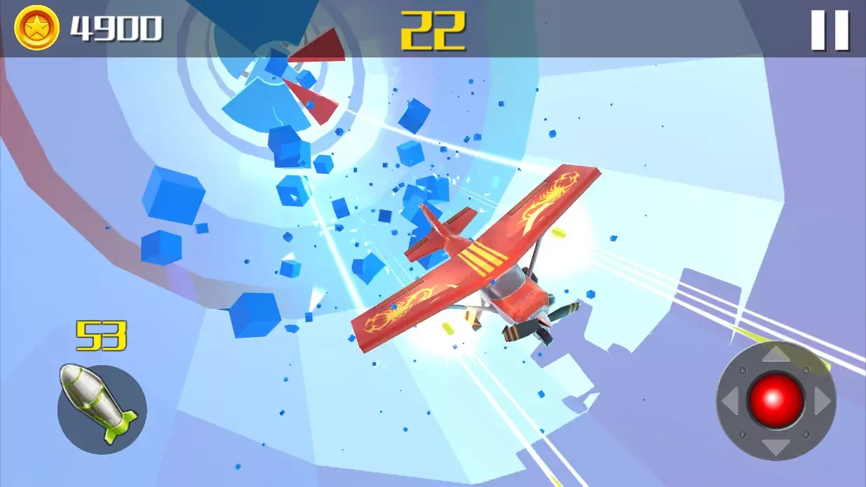 Plane in Hole 3D Low Poly — screenshot 1
