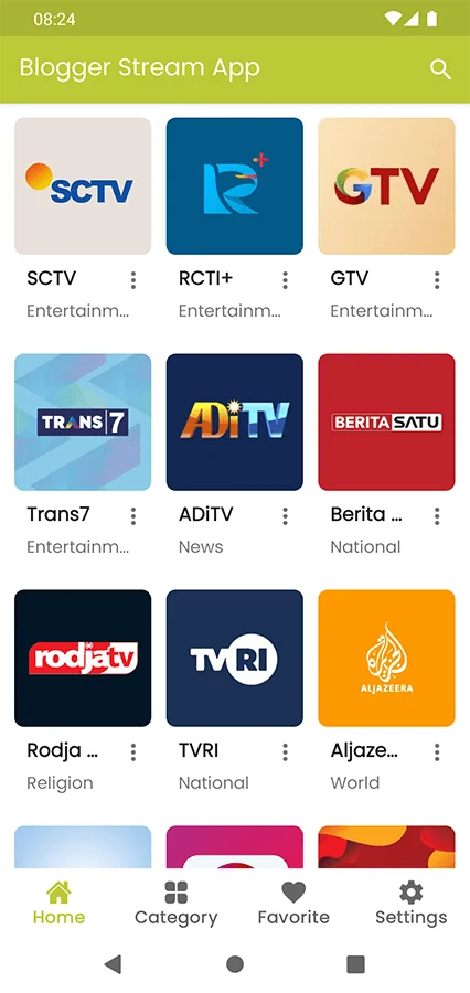 Blogger Stream - AplicacióN De TransmisióN De Video Y TV En Vivo - API De Blogger v3 — screenshot 5