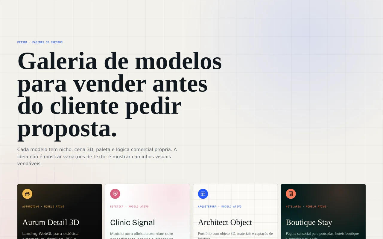 PRISMA — AI Landing Page, Deck & Carousel Builder — screenshot 2