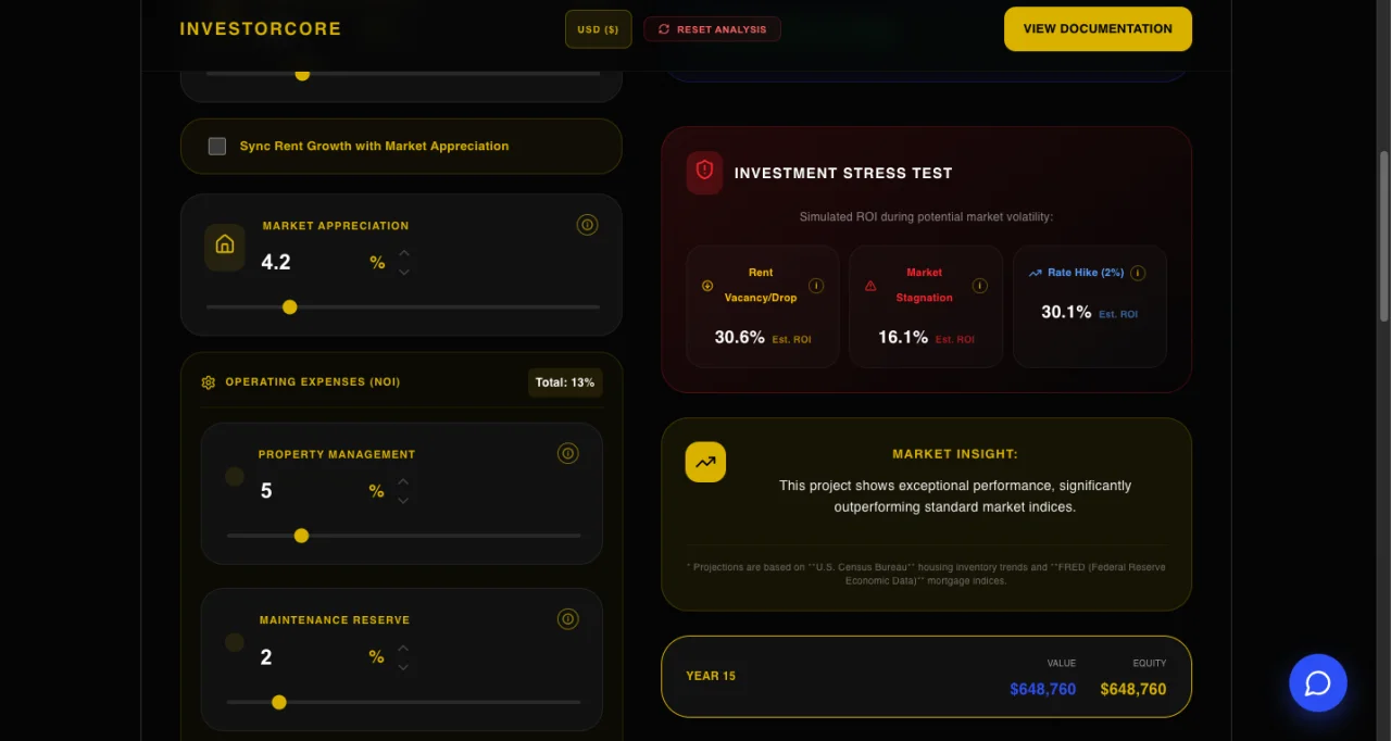 InvestorCore Pro - Investment Portfolio & Analytics Dashboard — screenshot 2