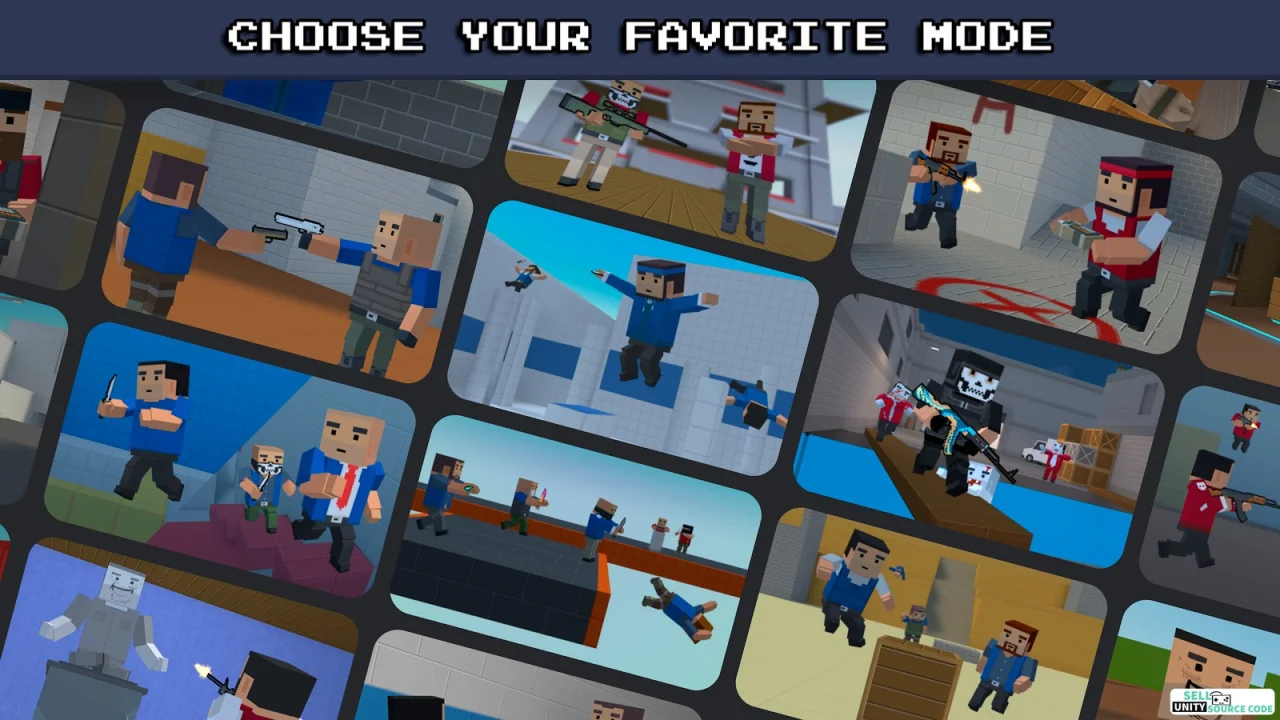 Block Strike: BS Shooter Unity 3D Game Code — screenshot 1