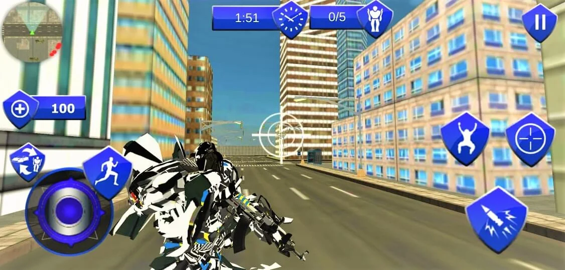 US Police Robot Car Revenge Transform 64 Bit Source Code — screenshot 1