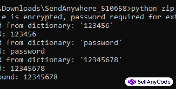 Zip File Cracker