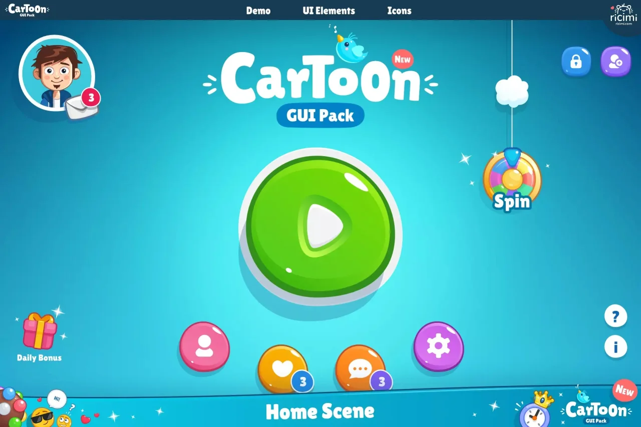 Cartoon GUI Pack — screenshot 5