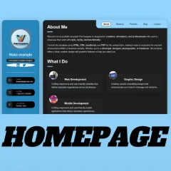 Responsive Single Page Portfolio Website Template | HTML, CSS, JavaScript, PHP