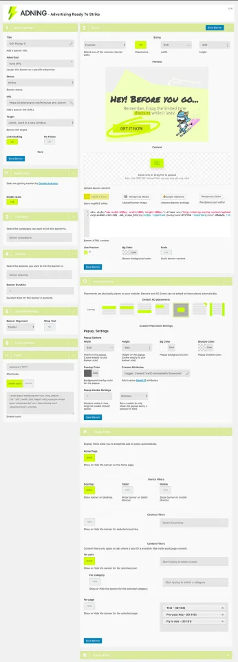 Adning Advertising - Professional, All in One Ad Manager for WordPress — screenshot 1
