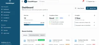 DataWhisper - Secure Data Anonymization Platform