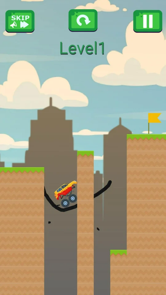 Draw Bridge Puzzle, Car Bridge — screenshot 1