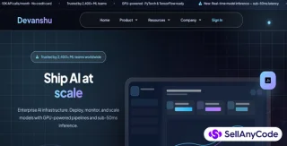 Devanshu AI Infrastructure & ML Platform HTML Template