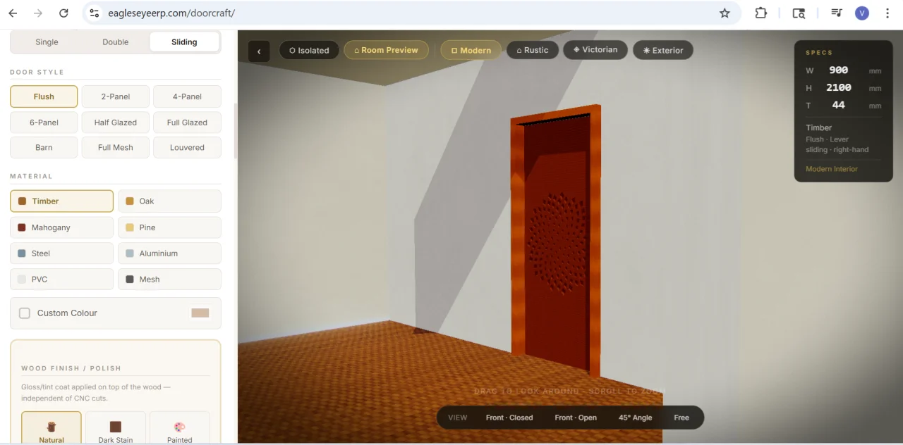 Complete Door Configurator (3D) — screenshot 3