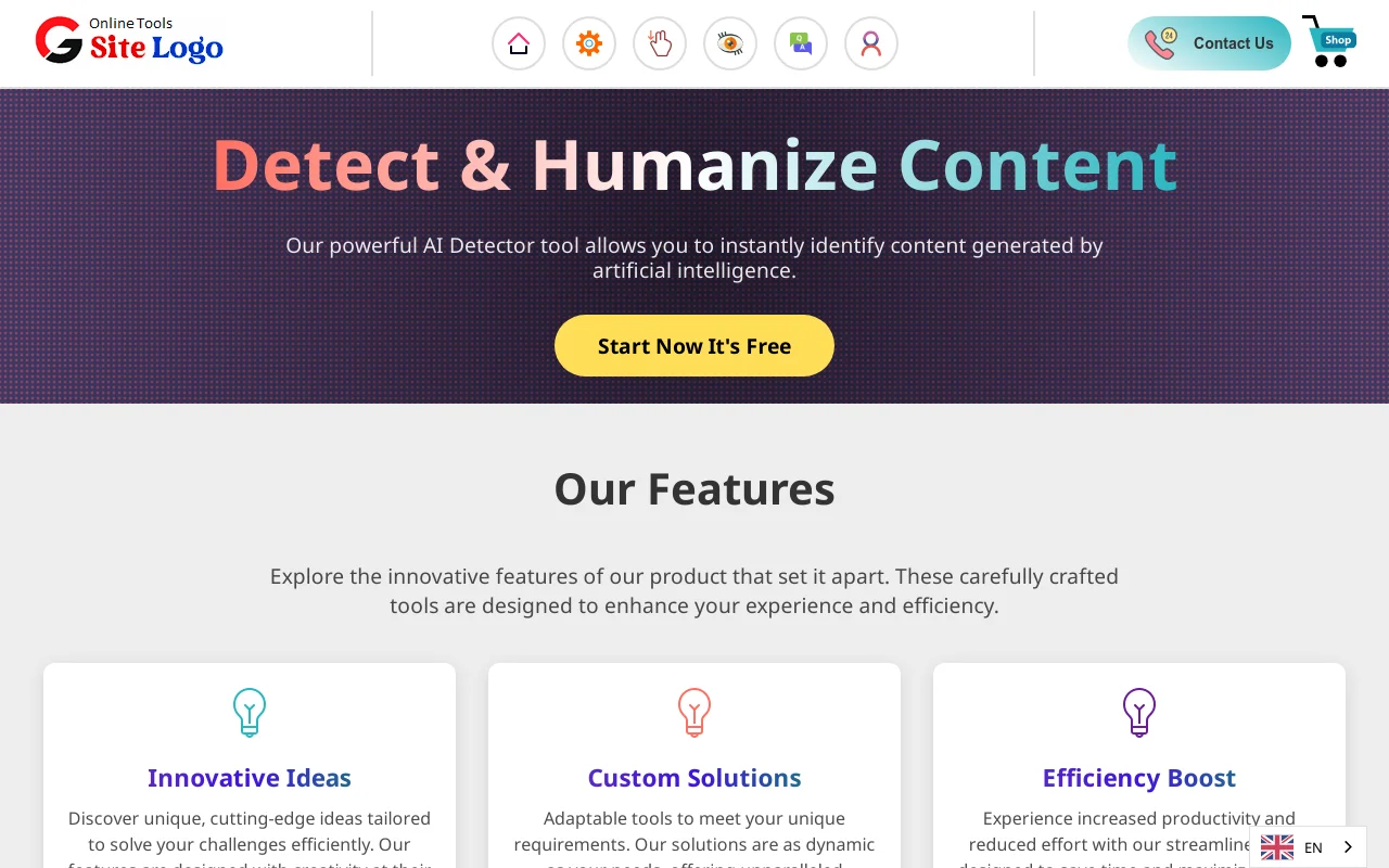 AI Content Detector & Humanizer PHP Script — screenshot 2