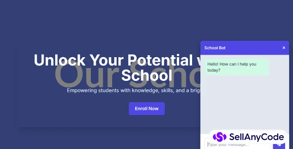Chat AI and School Landing Webpage