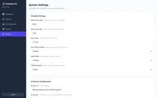 Customer AI Multi-Channel AI Customer Service Chatbot (Python + React)