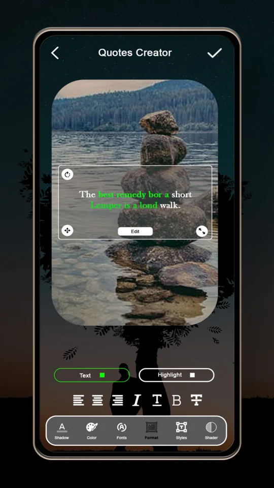 Quote Writer - Quote Maker App for Instagram - Add Text Text on Photo Editor & Photo Text Editor — screenshot 5