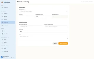 StockMate Inventory, Stock & Sales Management System (Flask + Python)