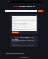 Website Source Code Viewer and Downloader Website Script