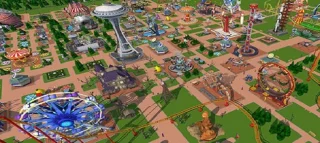 Roller Coaster Train Theme Park Drive