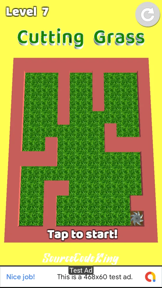 Grass Cutter Unity Source Code (AdMob + Unity Ads) — screenshot 5