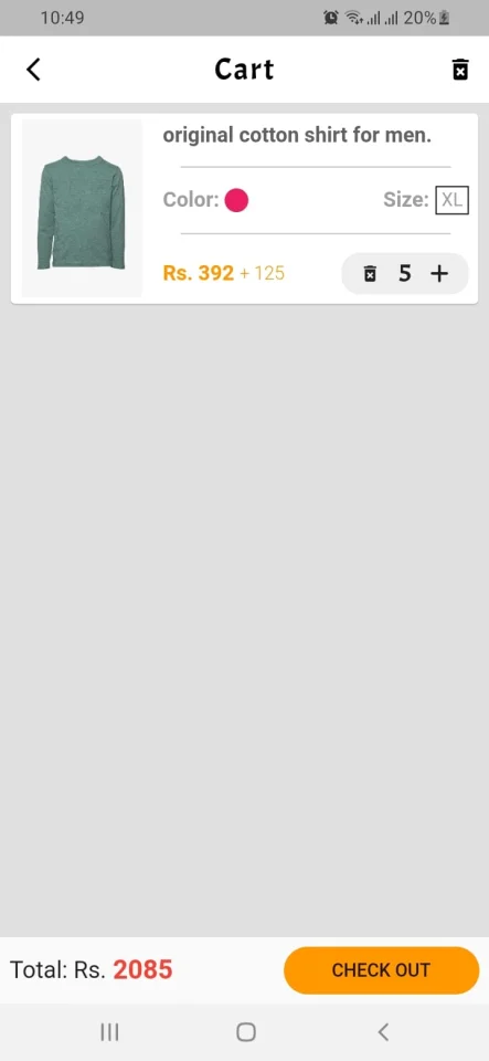 Flutter E-Commerce Web Application (Firebase + Provider) — screenshot 4