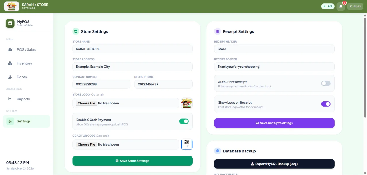 Complete Web-Based POS with Inventory, Sales, Debt Tracking, and Fully Reporting — screenshot 5
