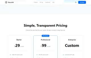 NeuralLaunch - Complete AI Startup Landing Page Template