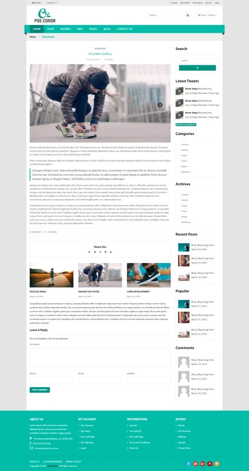 POS Coron – Responsive HTML5 eCommerce Website Template with Full Pages — screenshot 6