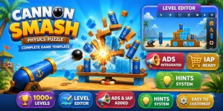 Cannon Smash - 1000 Levels Editor Unity Code